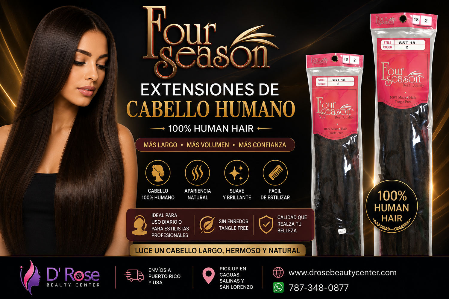 Four Season Extensiones de Cabello Humano
