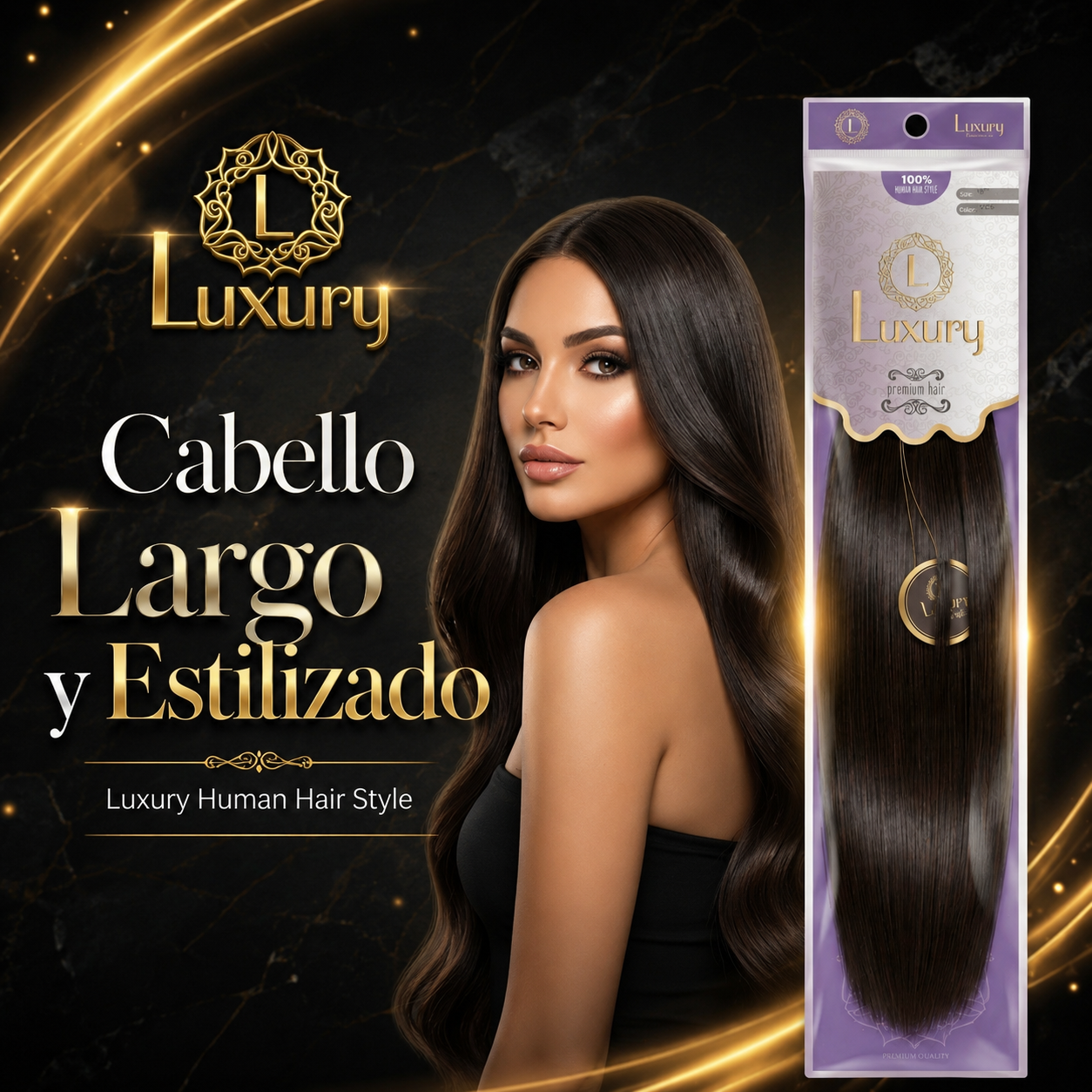 Cabello Largo y Estilizado