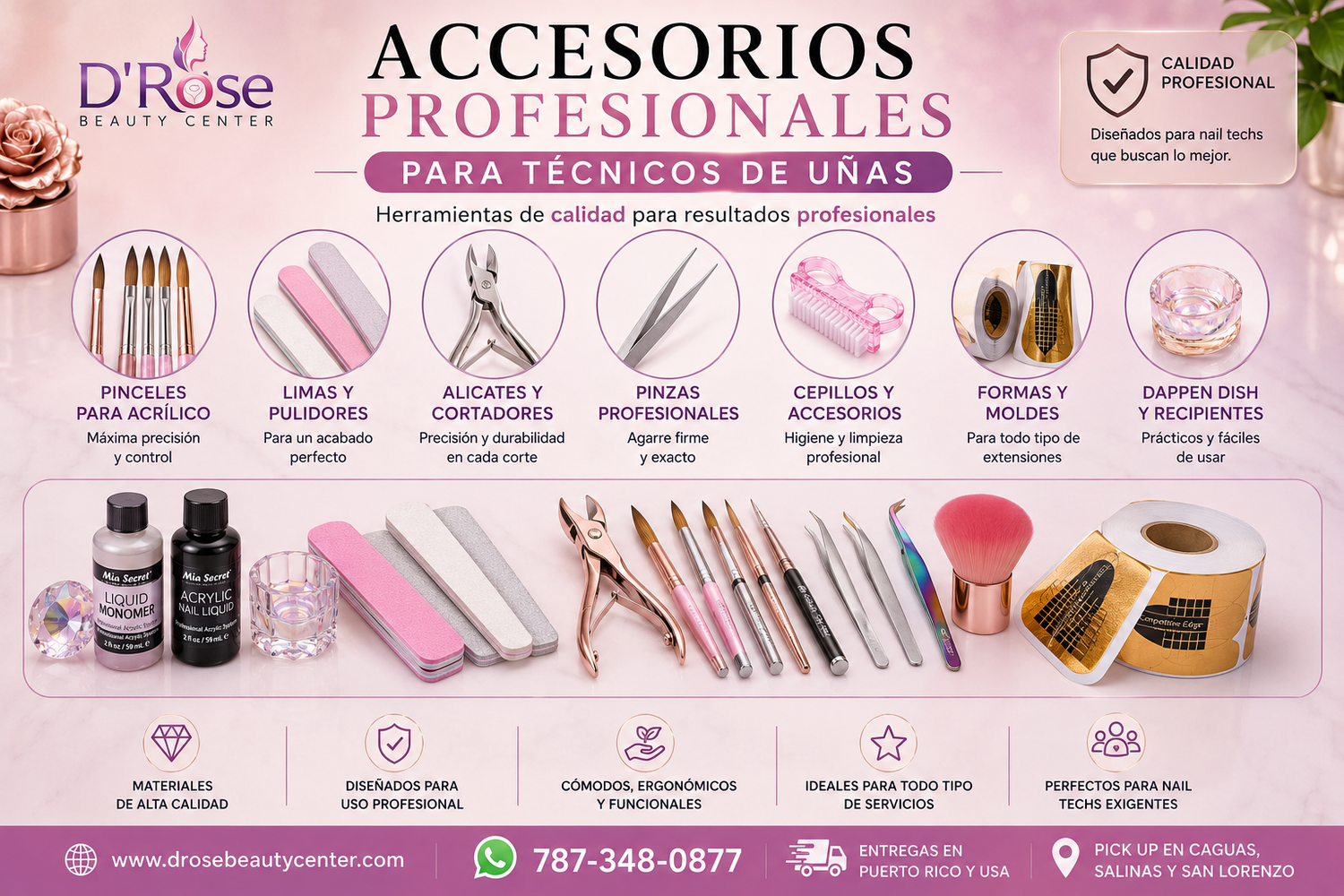 Accesorios Profesionales para Técnicos de Uñas