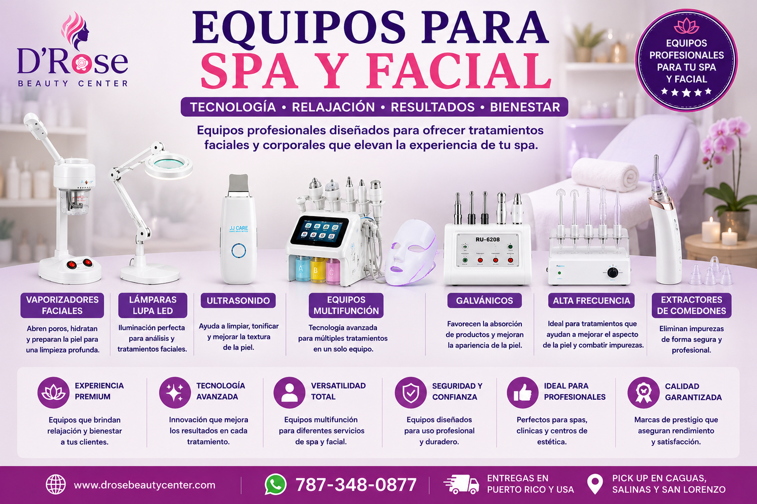 Equipos Profesionales para Spa y Facial