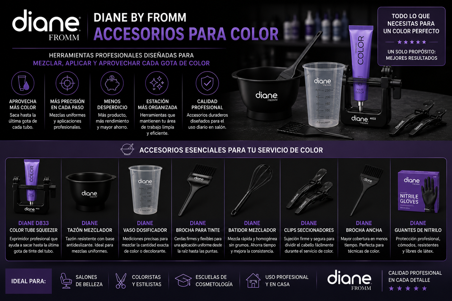 Diane by Fromm – Accesorios para Color