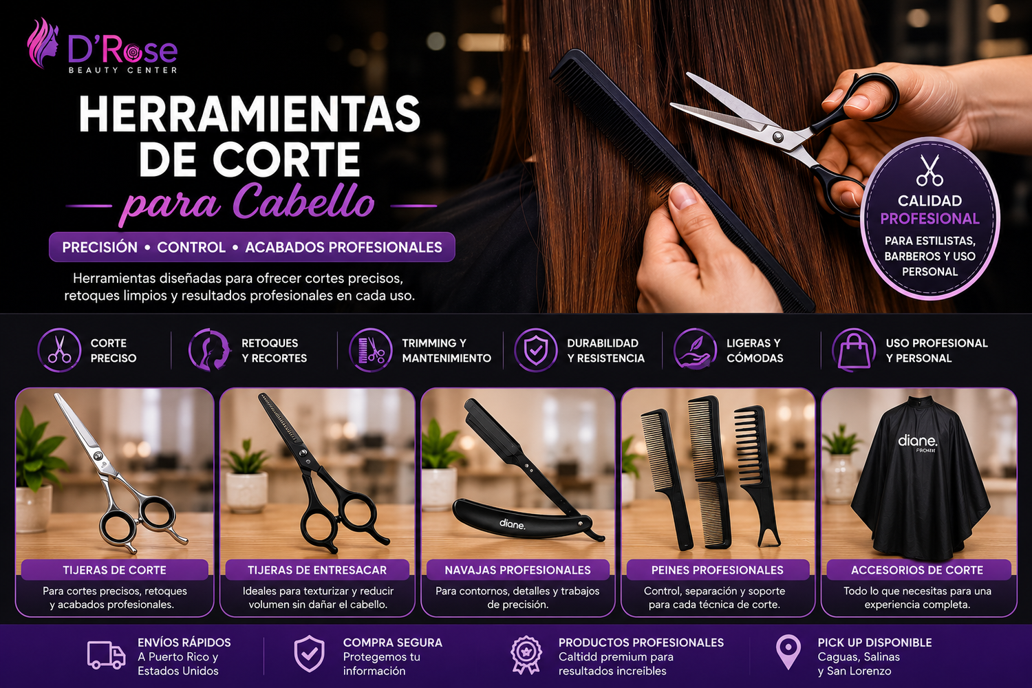 Herramientas de Corte para Cabello