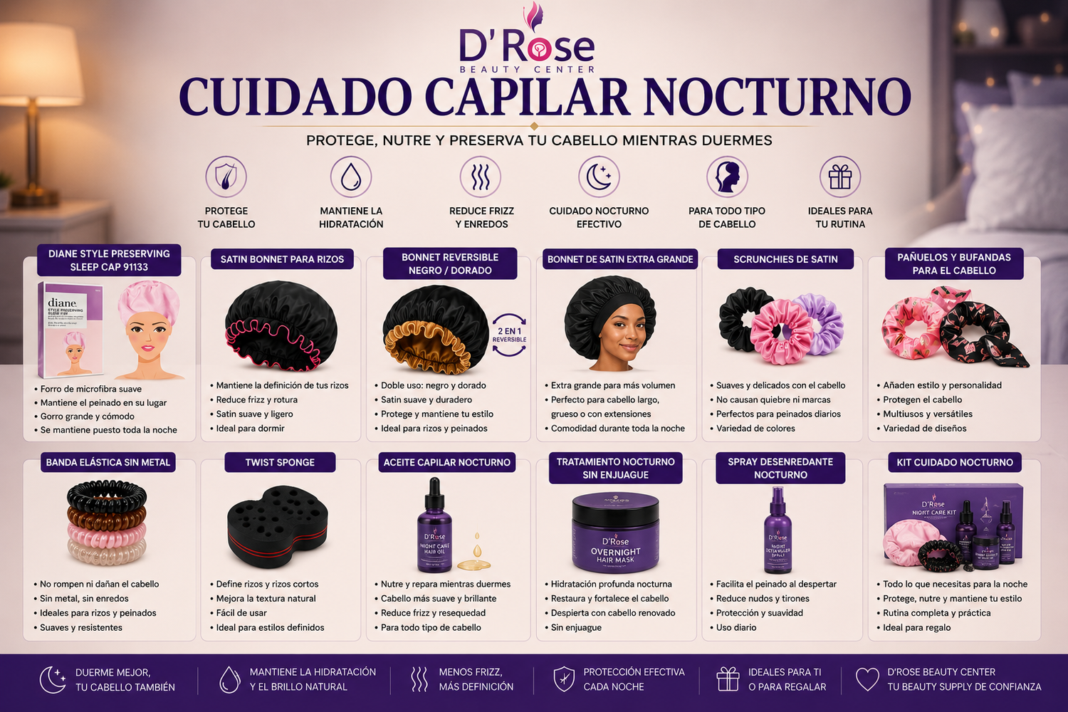 Cuidado Capilar Nocturno