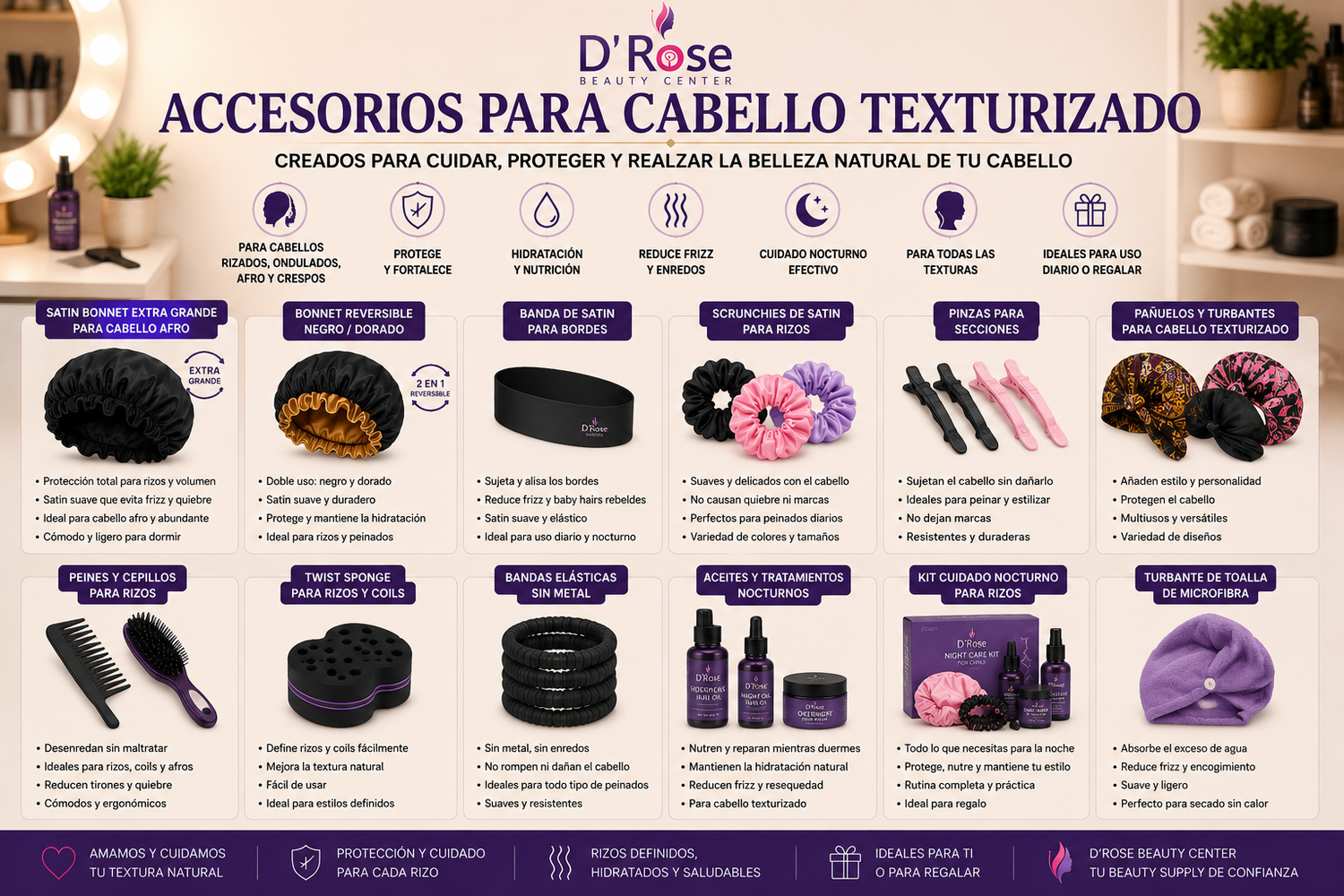 Accesorios para Cabello Texturizado