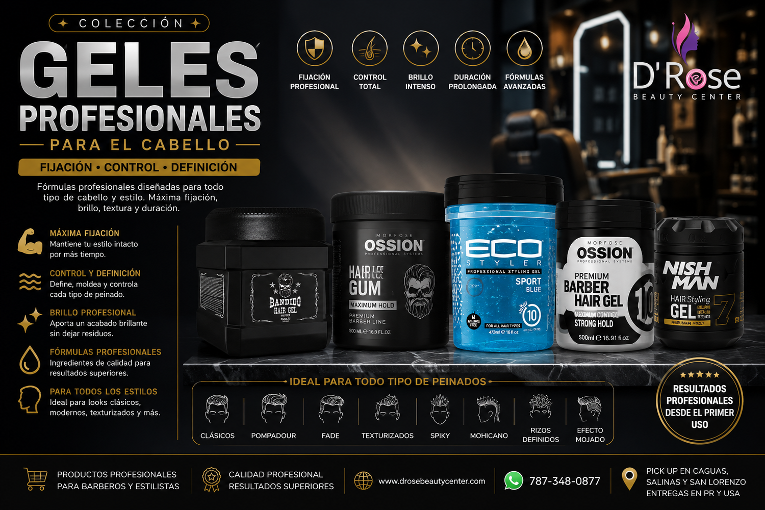 Geles Profesionales para el Cabello