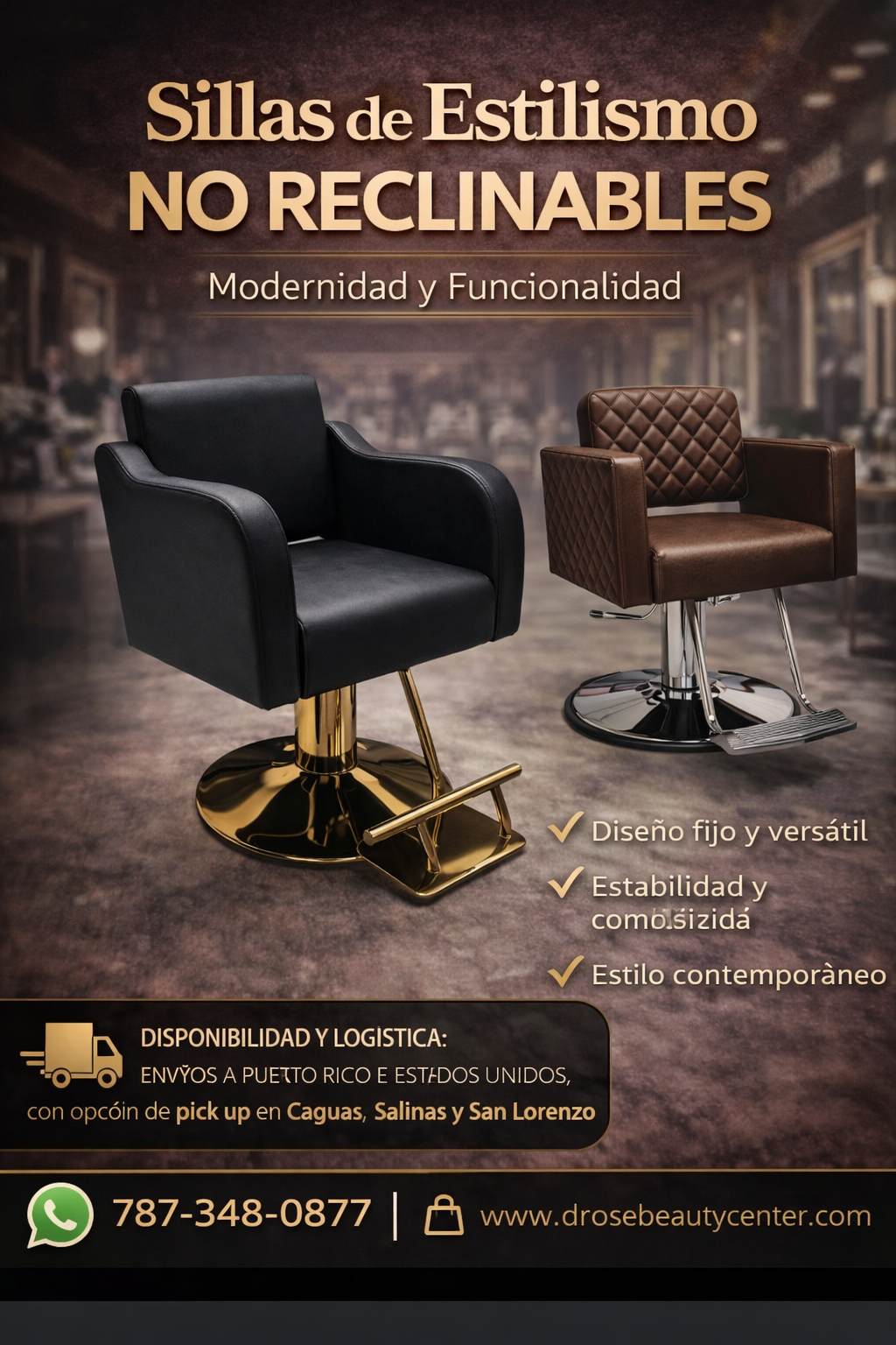Sillas de Estilismo No Reclinables | Modernidad y Funcionalidad – D ...