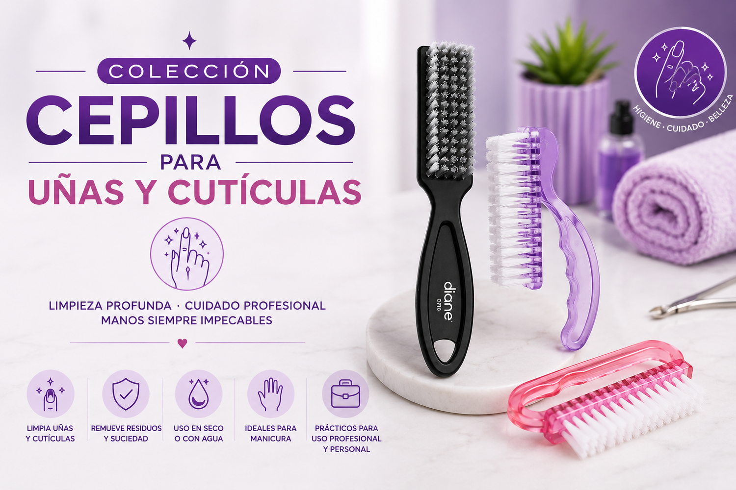 Cepillos para Uñas y Cutículas