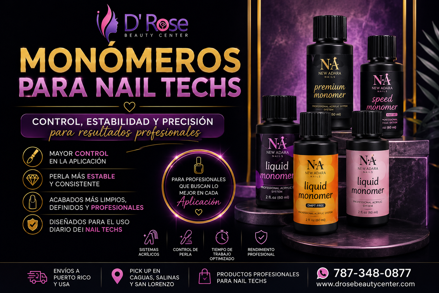 Monómeros para Nail Techs