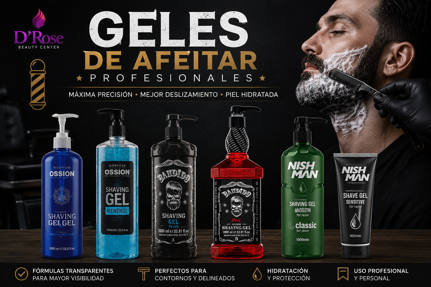 Geles de Afeitar Profesionales