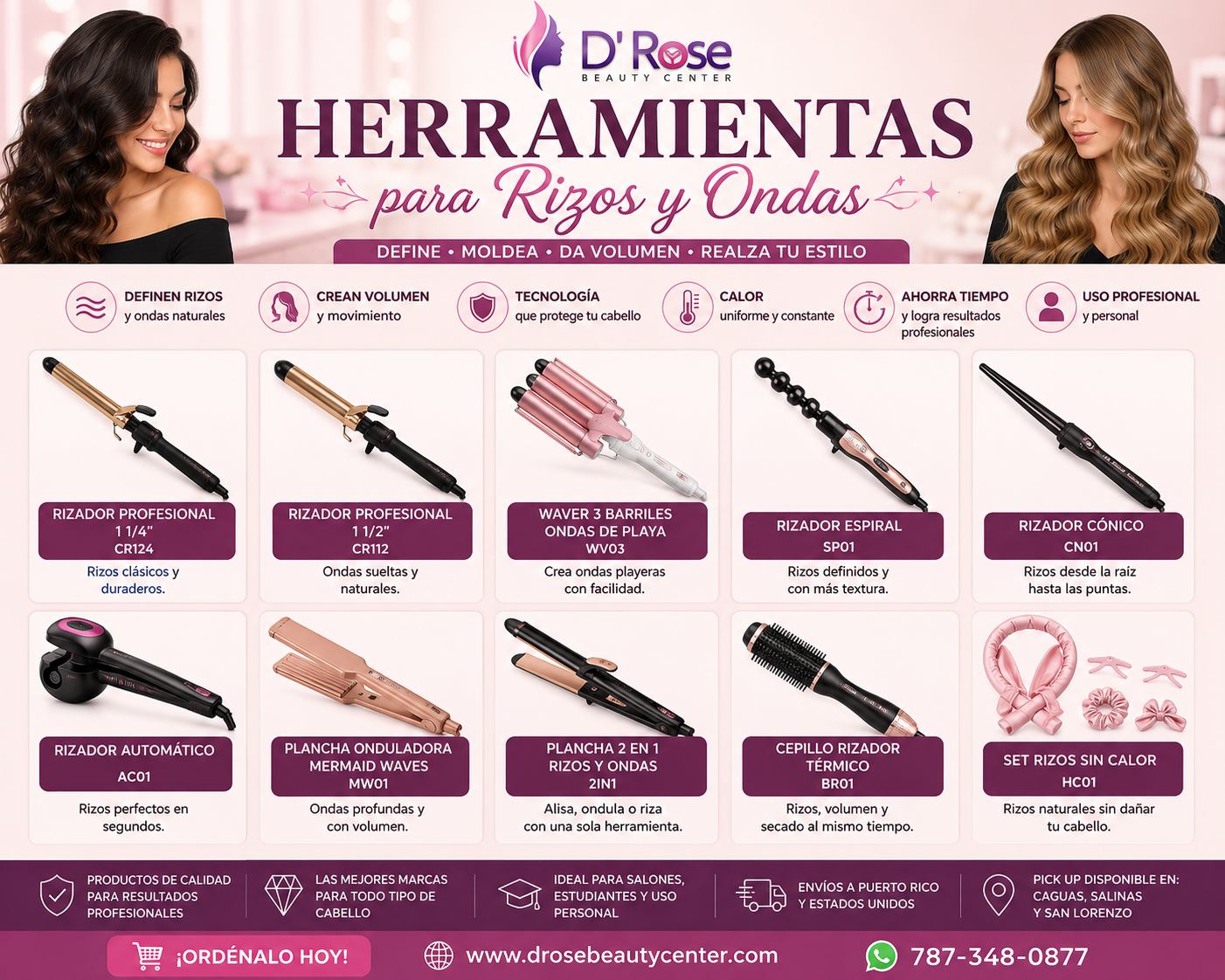 Herramientas para Rizos y Ondas