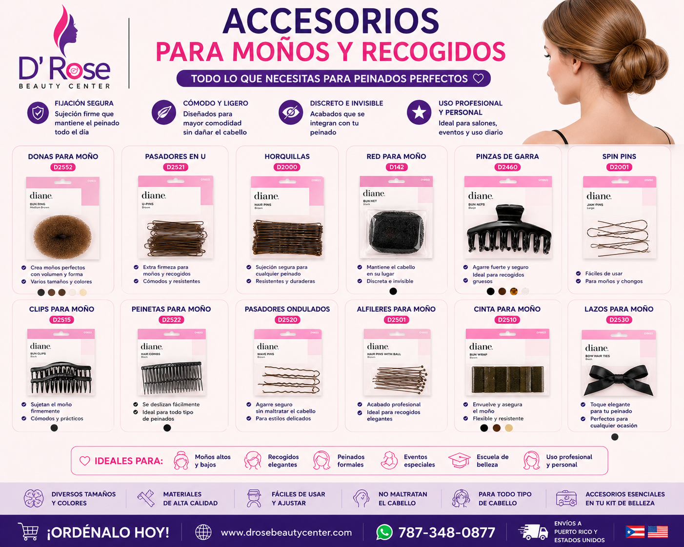 Accesorios para Moños y Recogidos