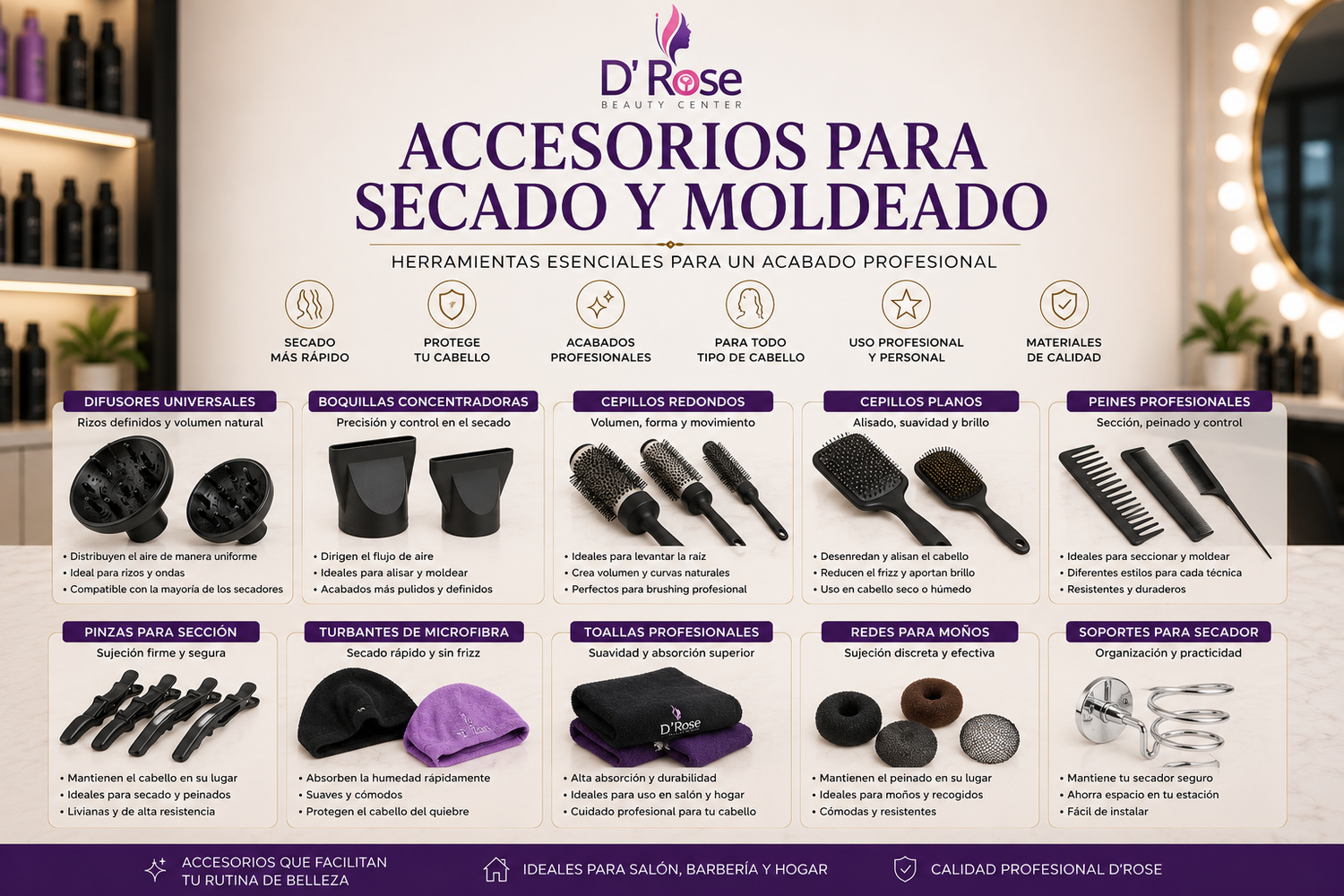 Accesorios para Secado y Moldeado