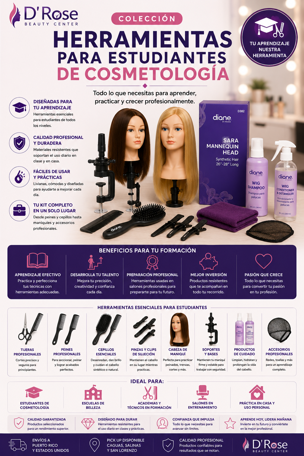 Herramientas para Estudiantes de Cosmetología
