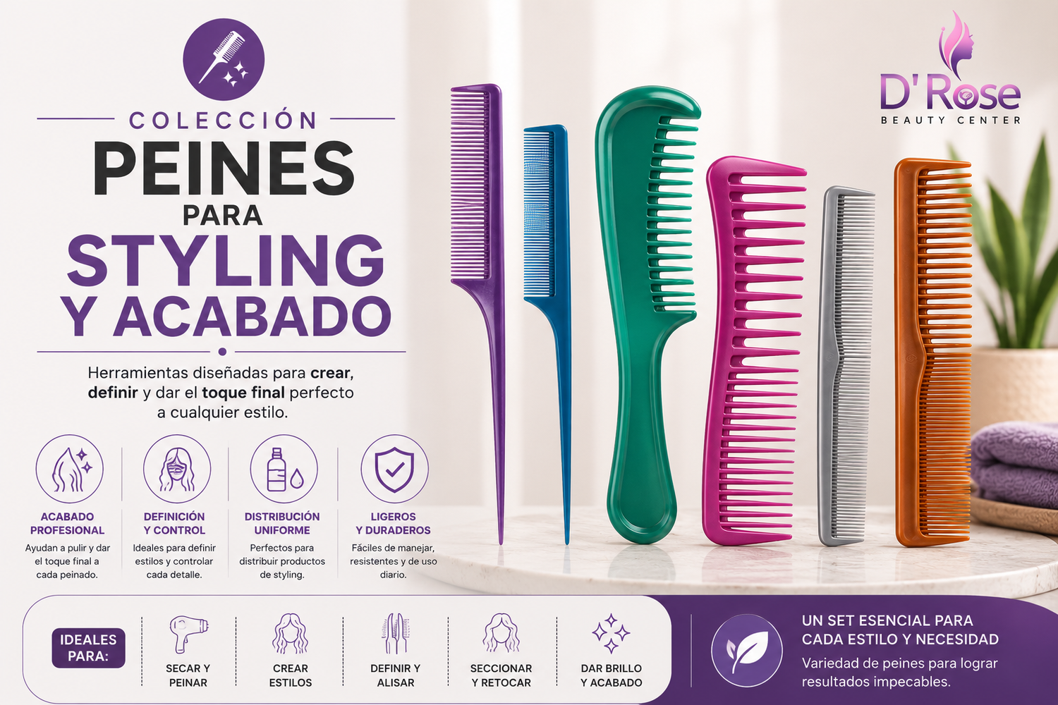 Peines para Styling y Acabado