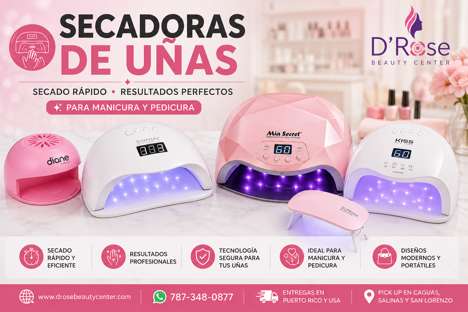 Secadoras de Uñas Profesionales (Lámparas UV/LED)
