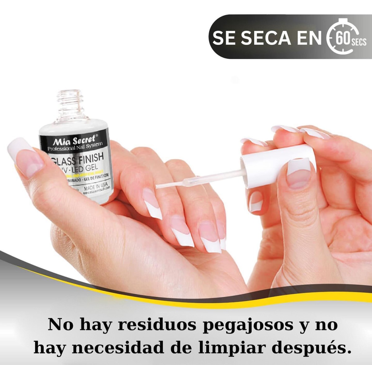 Acabado Brillante para Uñas en Gel