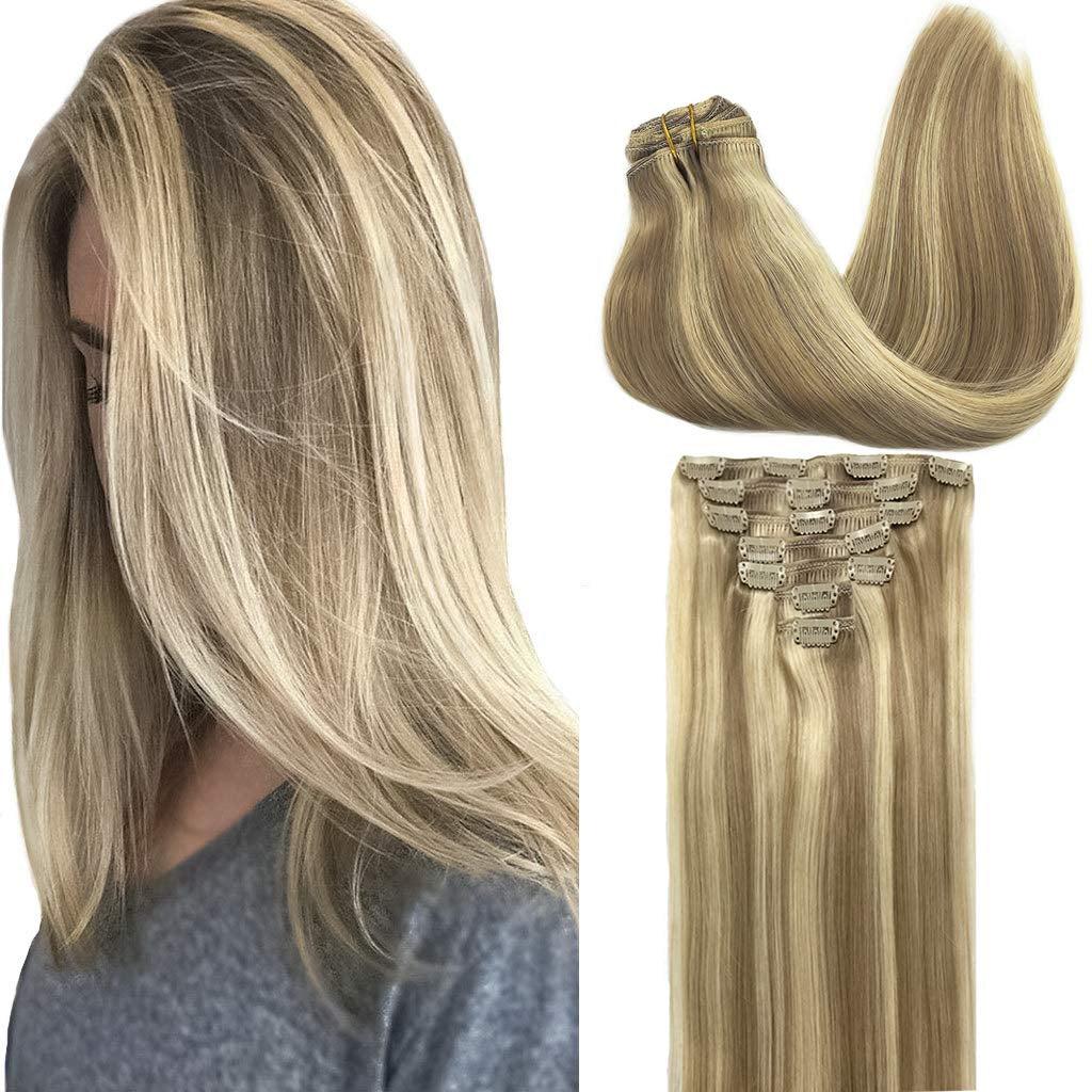 Extensiones Color #F18/22 Rubio Cenizo & Platinum – Balayage Frío Profesional