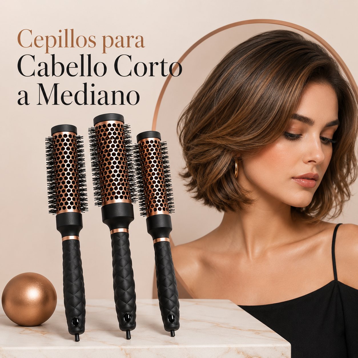 Cepillos para Cabello Corto a Mediano