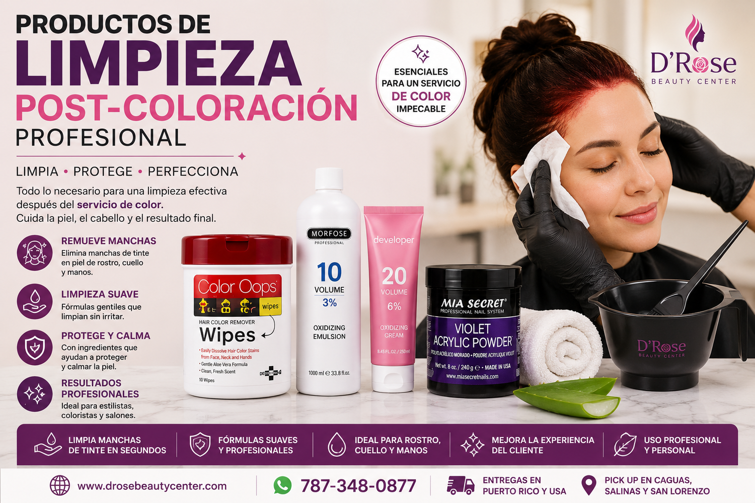 Productos de Limpieza Post-Coloración Profesional