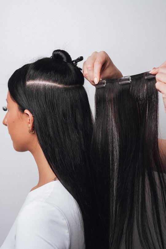 Extensiones de Cabello 16 Pulgadas – Largo Medio Natural | Volumen y Movimiento