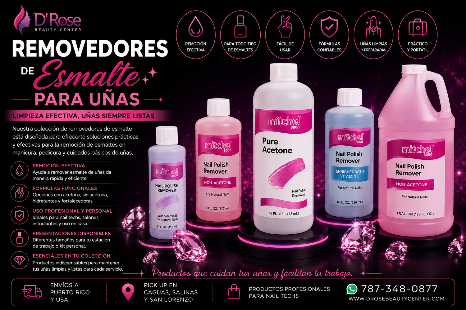 Removedores de Esmalte para Uñas