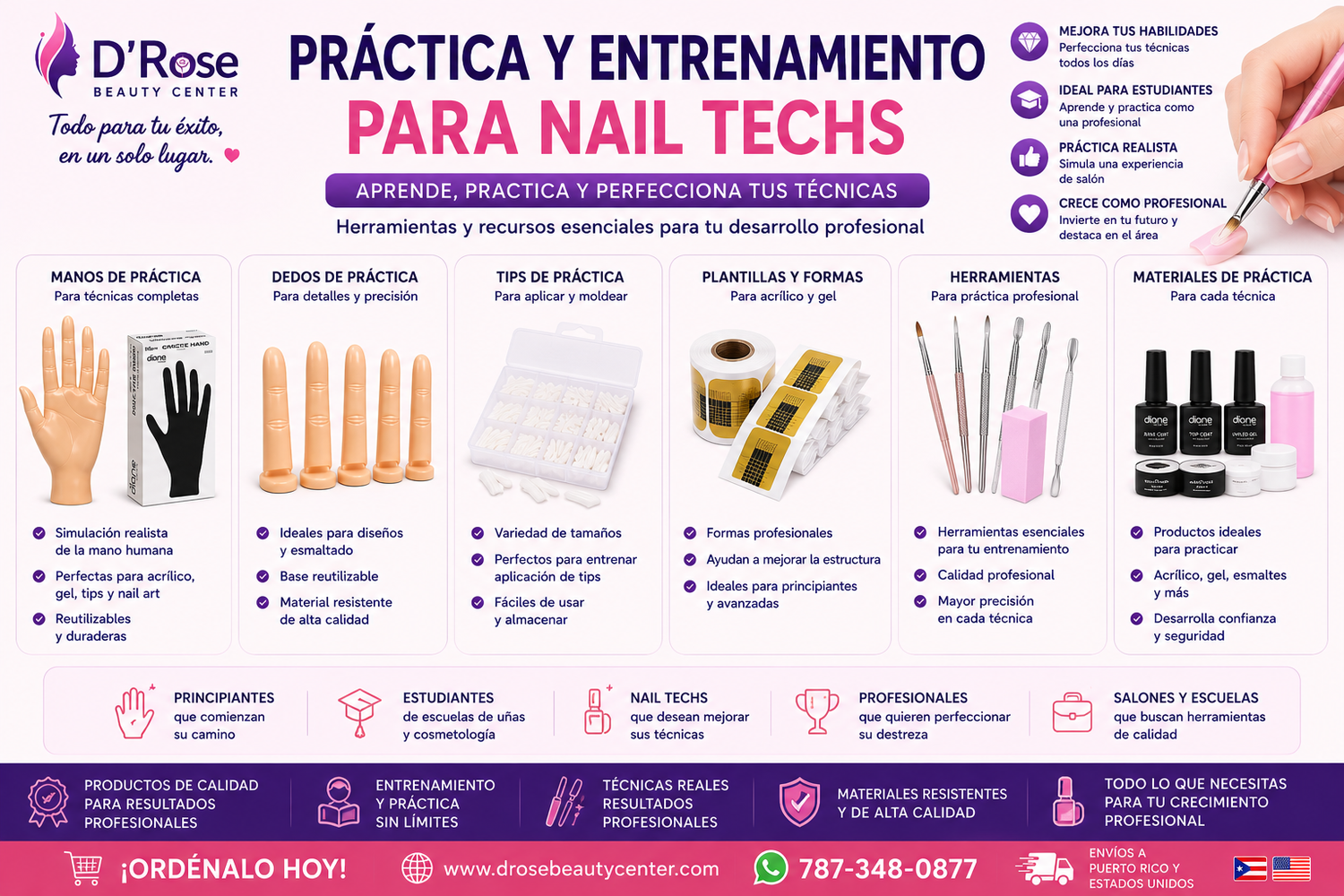 Práctica y Entrenamiento para Nail Techs