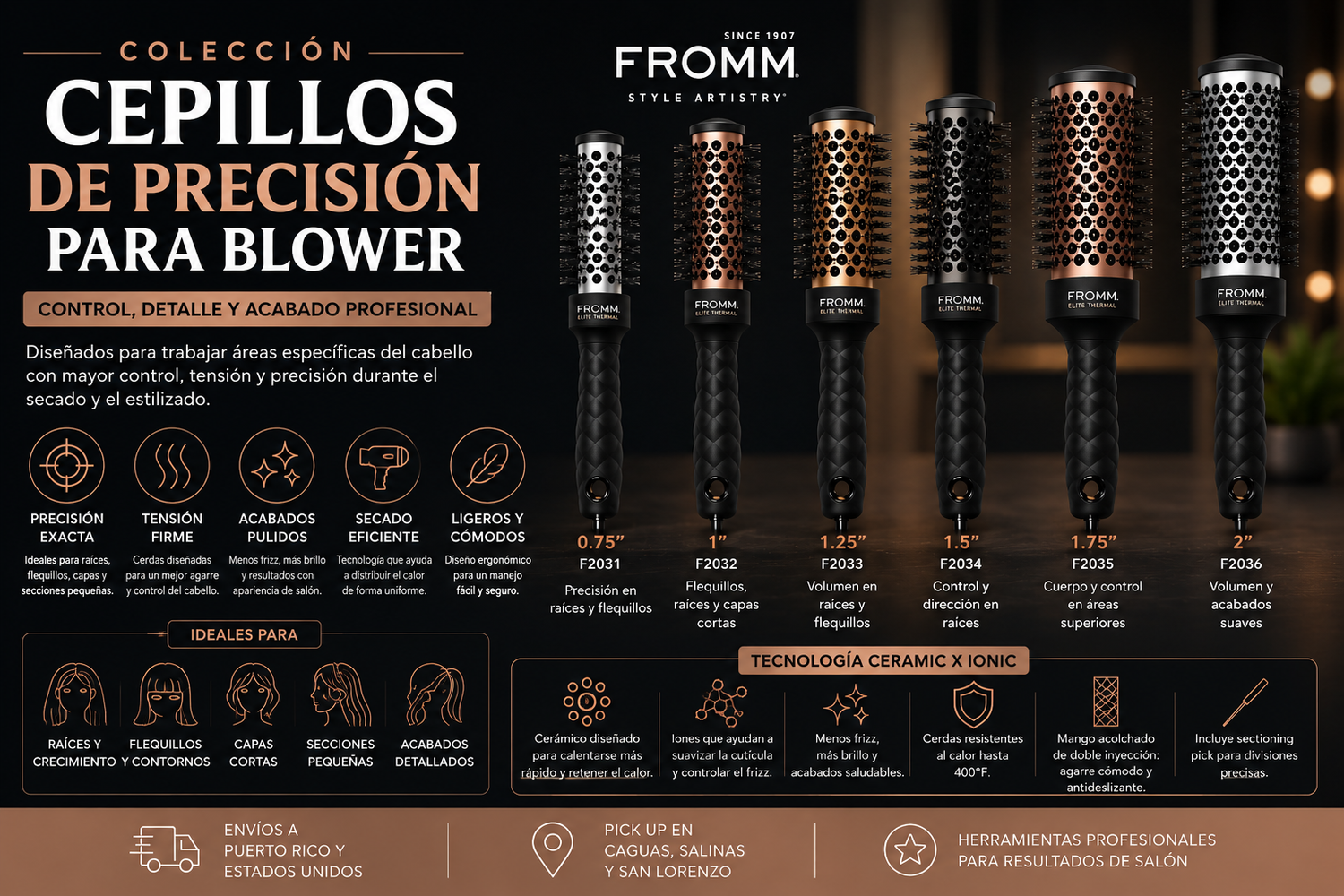 Cepillos de Precisión para Blower