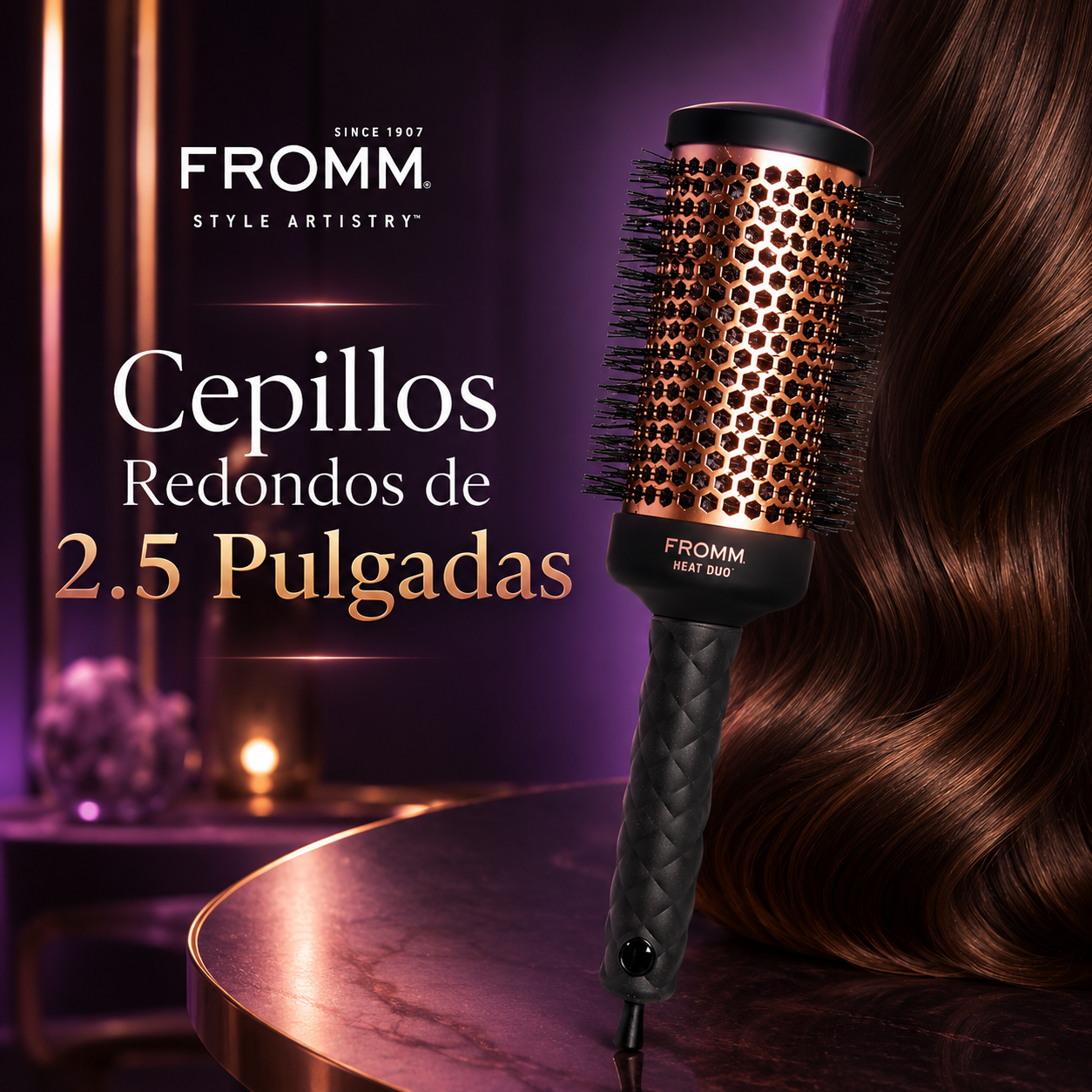 Cepillos Redondos de 2.5 Pulgadas