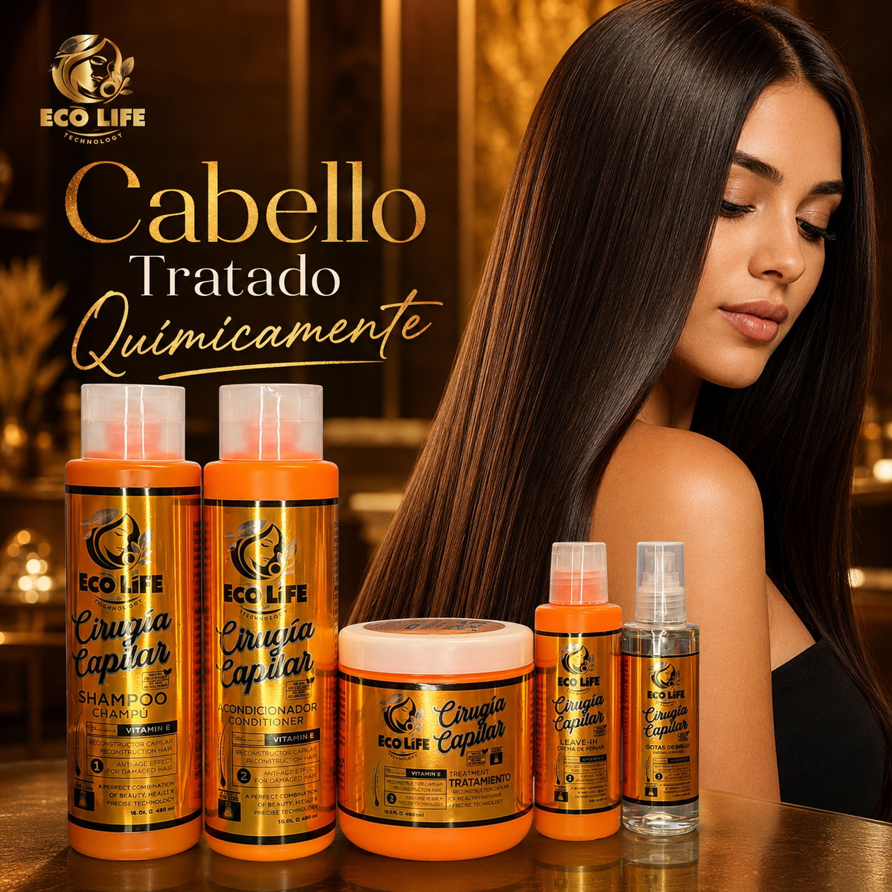 Cabello Tratado Químicamente
