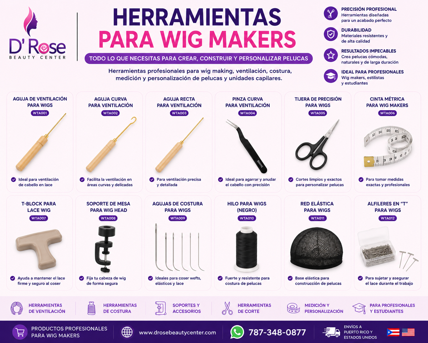 Herramientas para Wig Makers