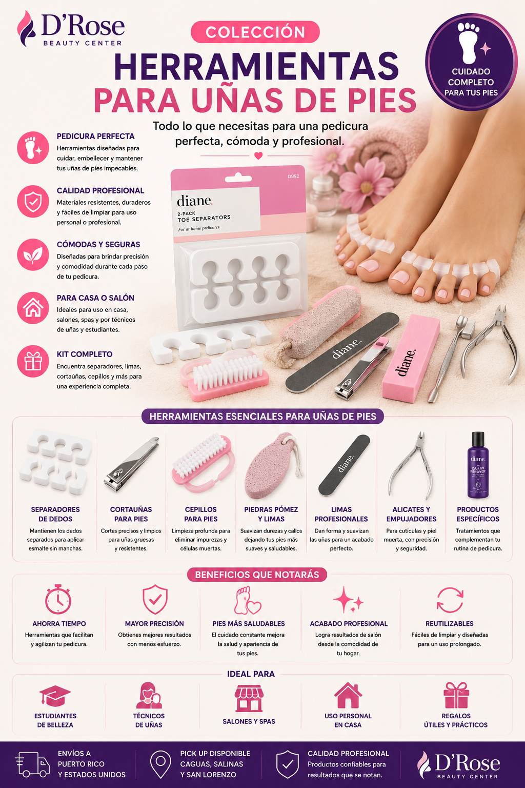Herramientas para Uñas de Pies