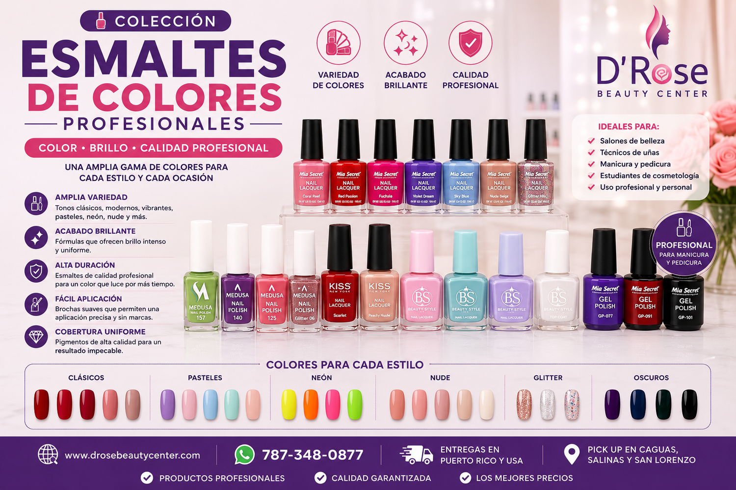 Esmaltes de Colores Profesionales