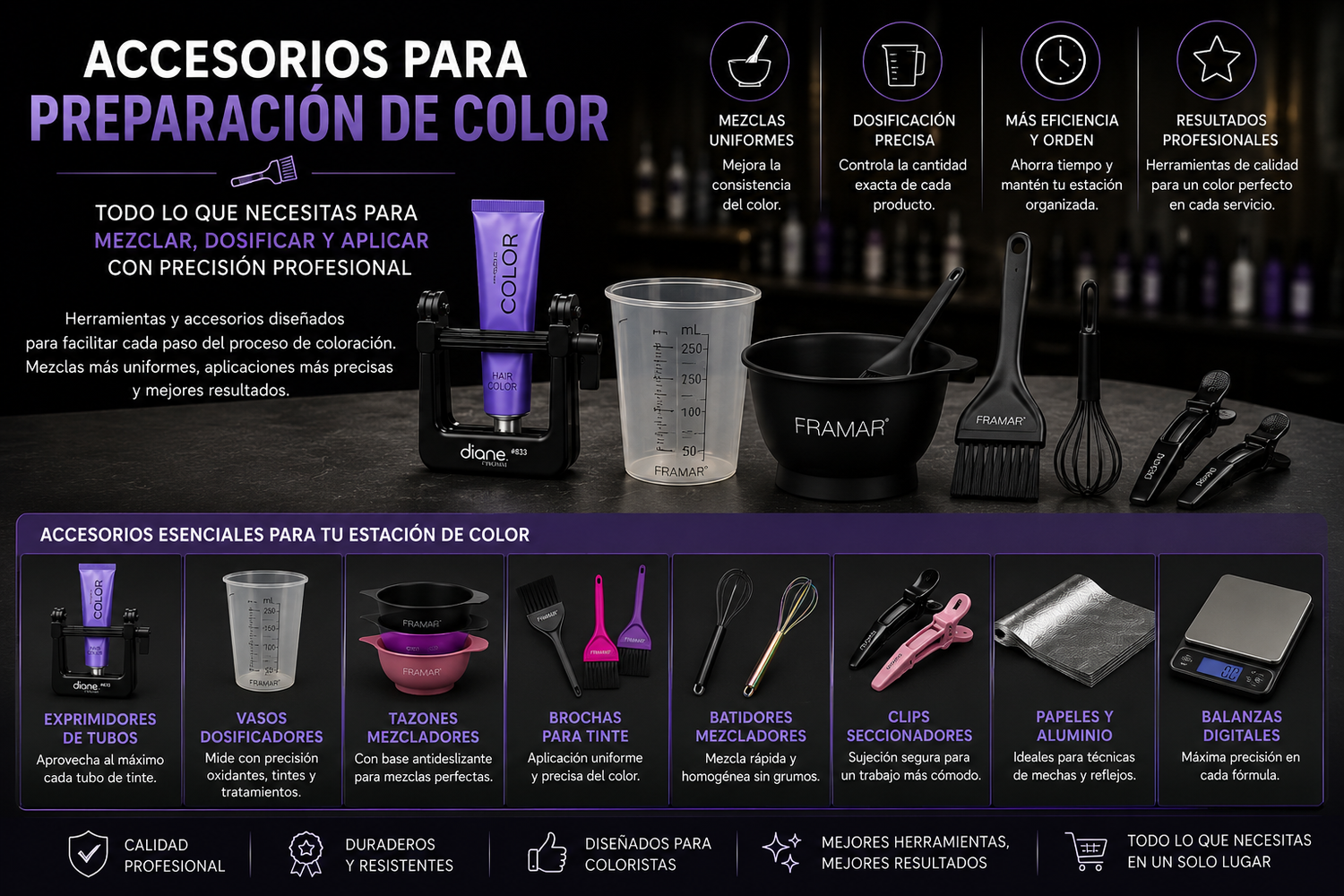 Accesorios para Preparación de Color