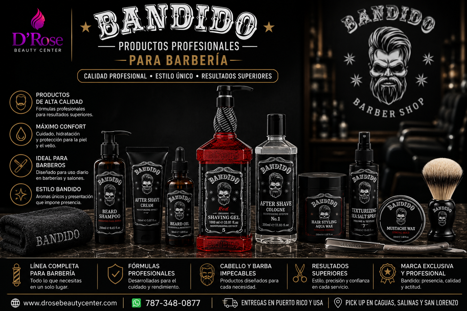 BANDIDO – Productos Profesionales para Barbería