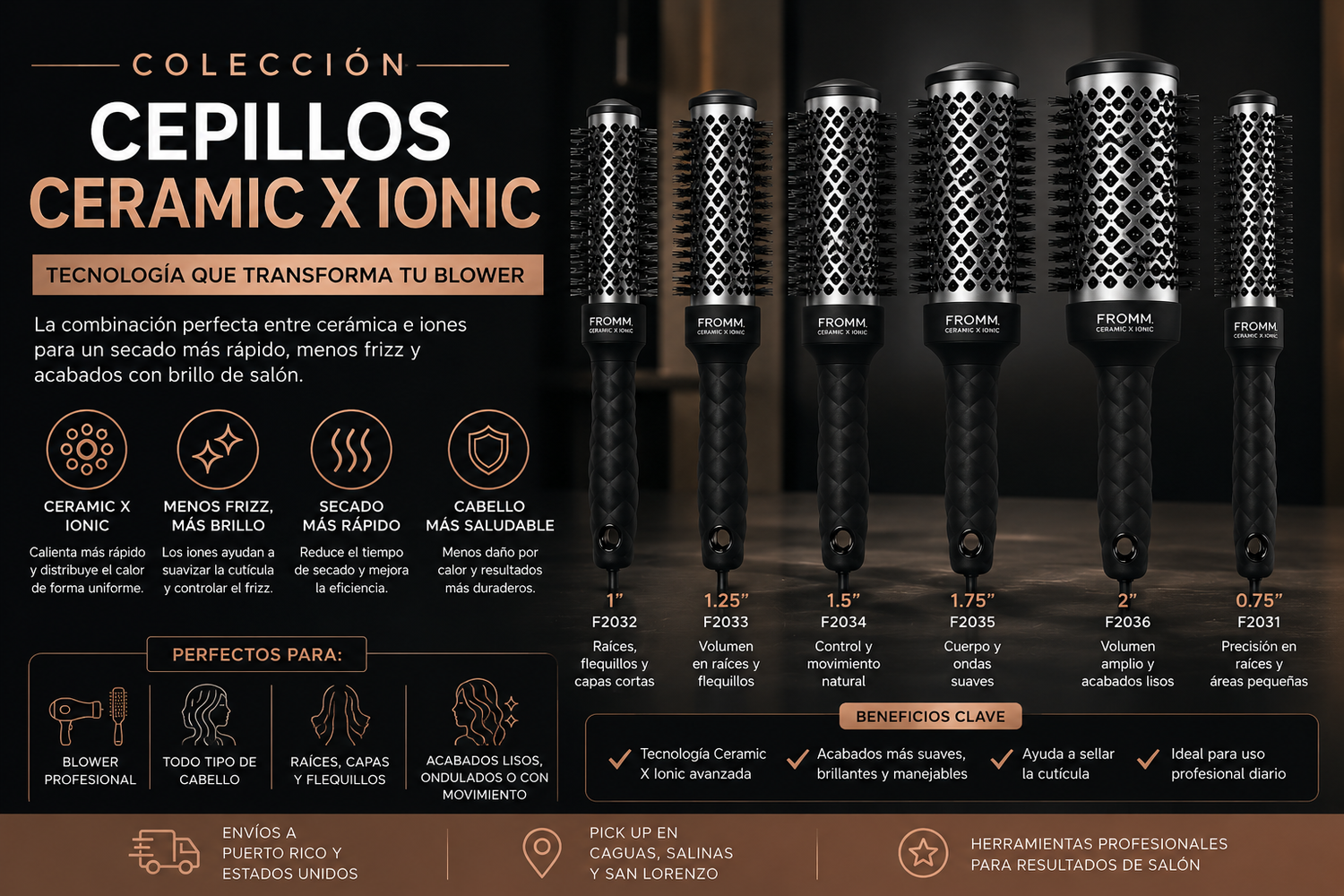 Cepillos Ceramic X Ionic