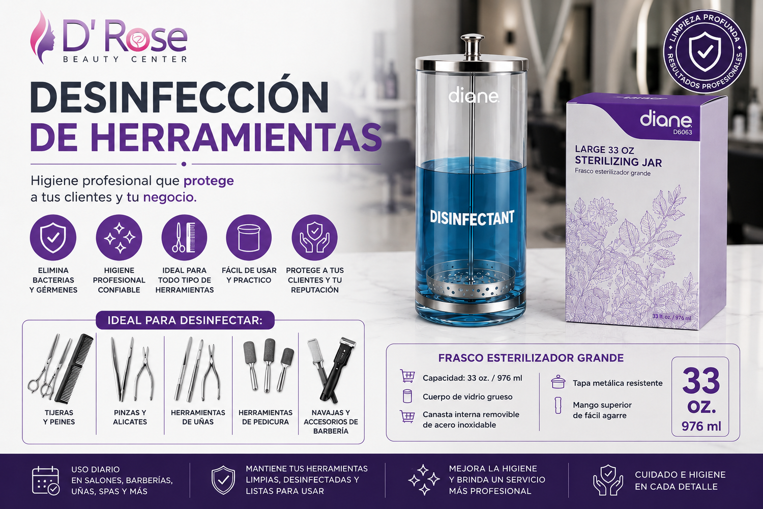 Desinfección de Herramientas