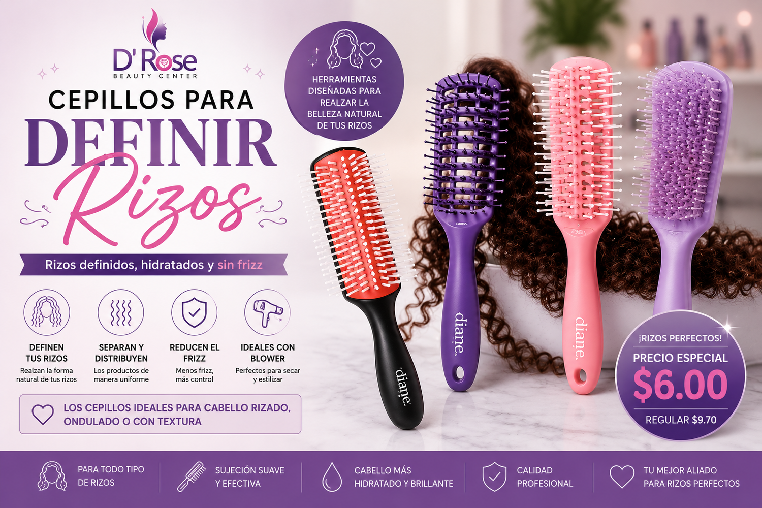 Cepillos para Definir Rizos