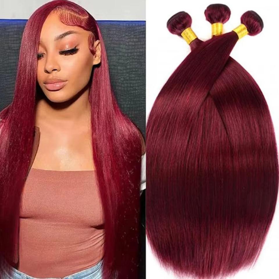 Extensiones Burgundy – Rojo Vino Intenso con Estilo y Elegancia