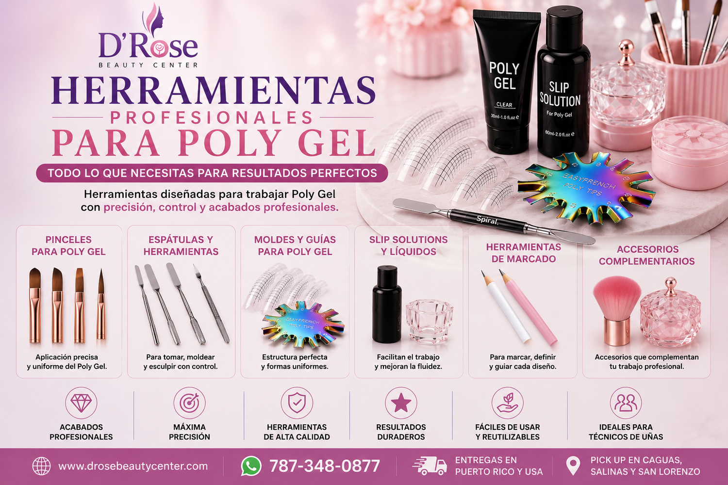 Herramientas Profesionales para Poly Gel