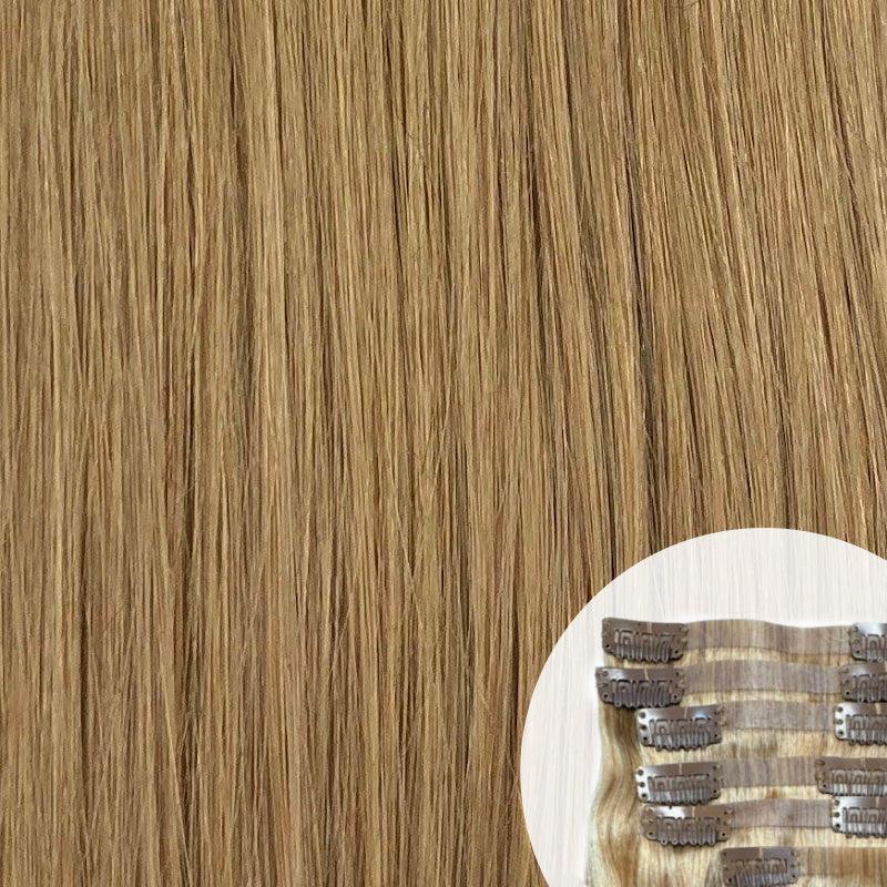 Extensiones Color #8 Rubio Oscuro Miel – Tono Luminoso Sofisticado y Natural