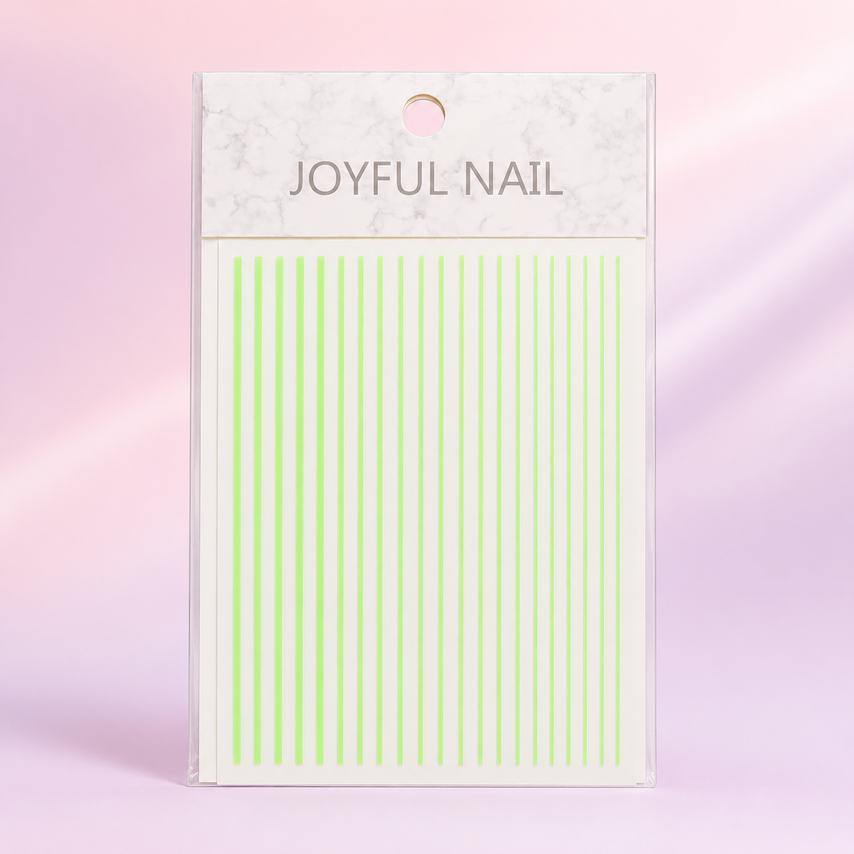 Joyful Nail Stickers de Líneas Verde Neón para Uñas 0005