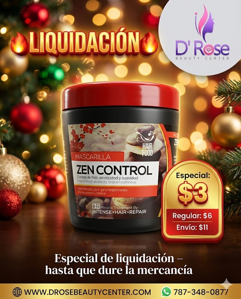 ✨🌿 Mascarilla IHR Zen Control – Control de Frizz, Elasticidad y Suavidad 🌿✨