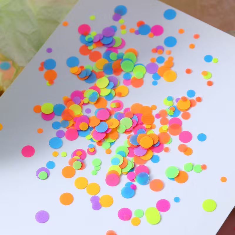 Confeti Fluorescente Multicolor para Uñas Nail Art NSB0070