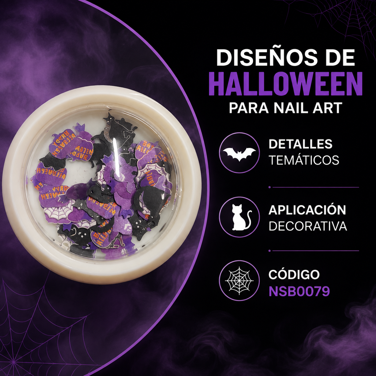 SPIRAL Bisutería para Uñas Halloween NSB0079