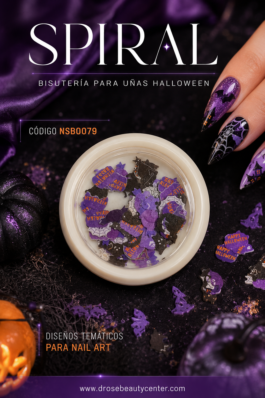 SPIRAL Bisutería para Uñas Halloween NSB0079