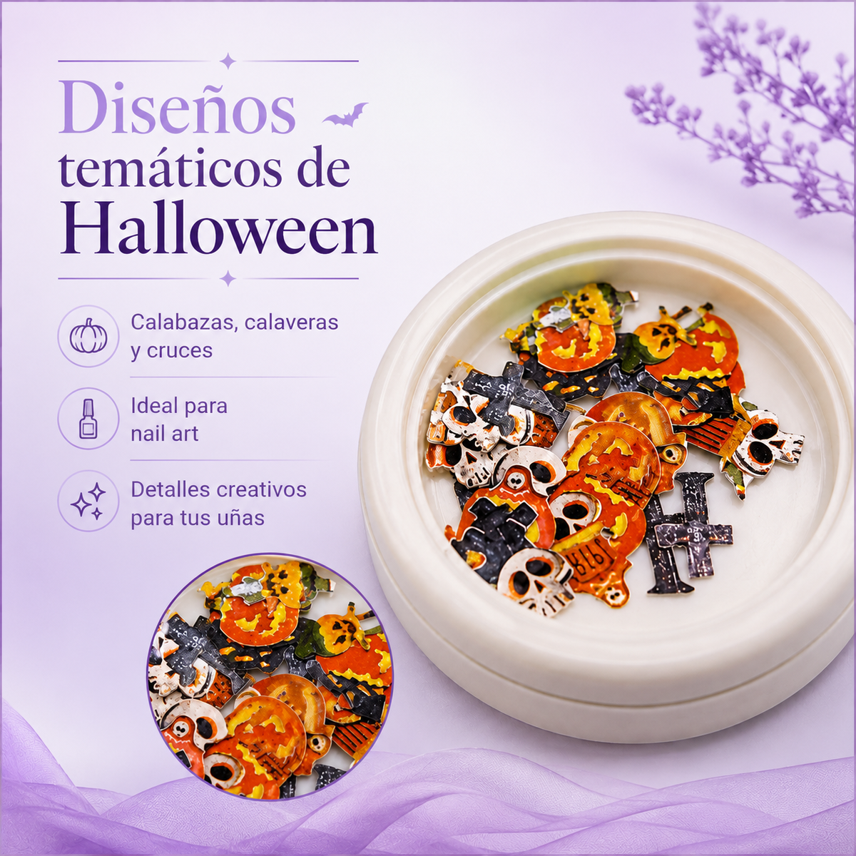 SPIRAL Bisutería para Uñas Halloween NSB0080 | Decoración Nail Art
