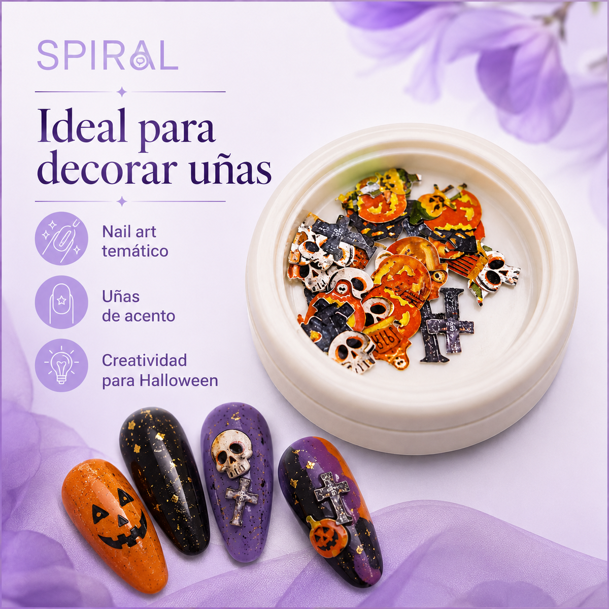 SPIRAL Bisutería para Uñas Halloween NSB0080 | Decoración Nail Art