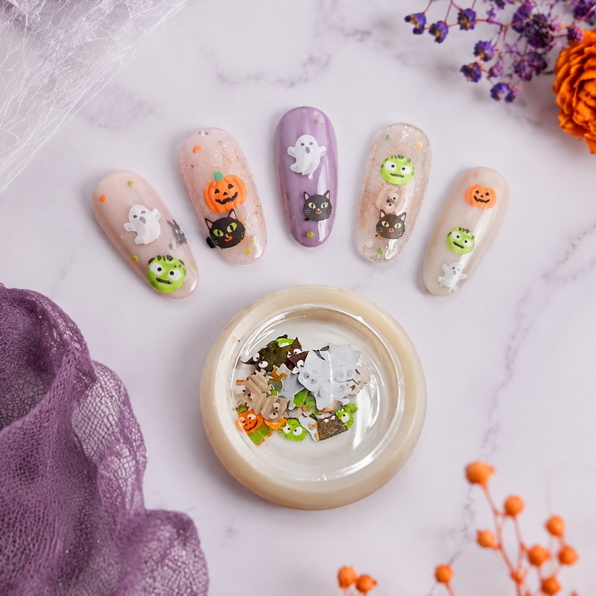 Spiral Bisutería Halloween para Uñas NSB0081