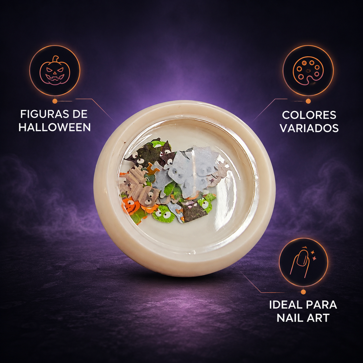 Spiral Bisutería Halloween para Uñas NSB0081