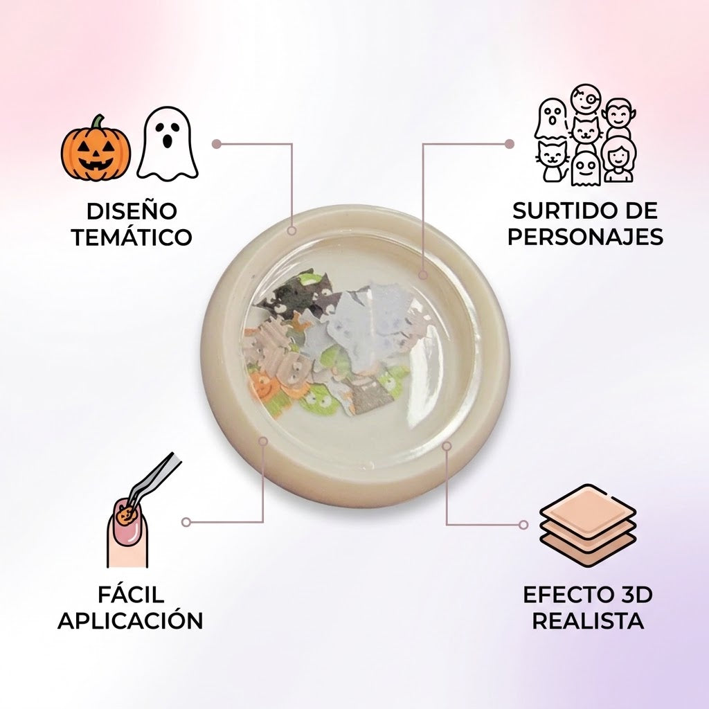 Spiral Bisutería Halloween para Uñas NSB0081